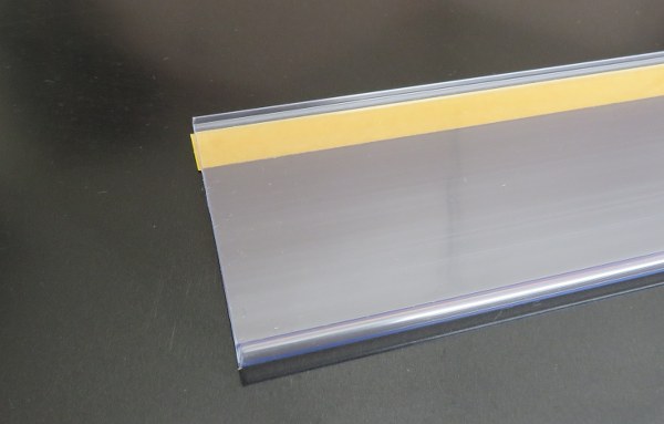 1138 - Șină de preț autoadezivă DBR 1.250/60 mm transparent